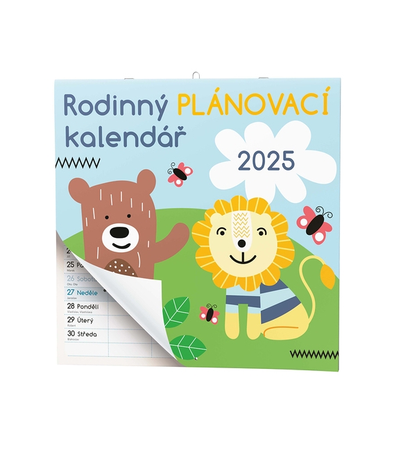 Kalendář nástěnný Poznámkový - Rodinný plánovací 2025