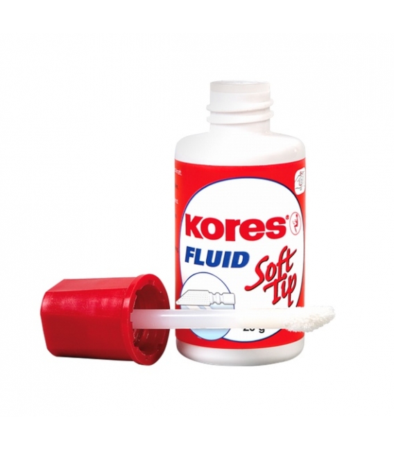 Lak opravný Fluid Soft Tip Kores 25g s houbičkou