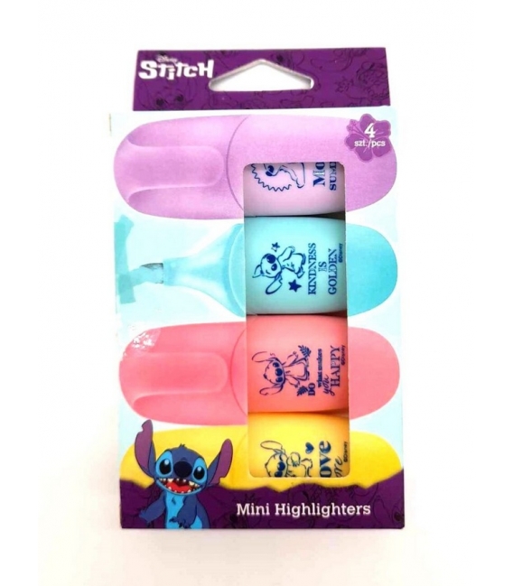 Zvýrazňovač Stitch mini /4ks