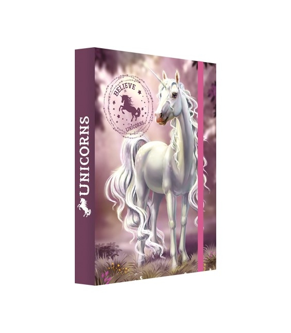 Heft box A4 JUNIOR Belive in Unicorns