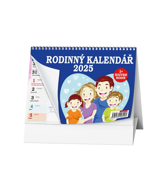 Kalendář stolní Rodinný 2025