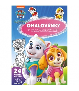 Omalovánky A4 se samolepkami Tlapková patrola 2024