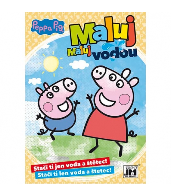 Maluj vodou A5  Prasátko Peppa