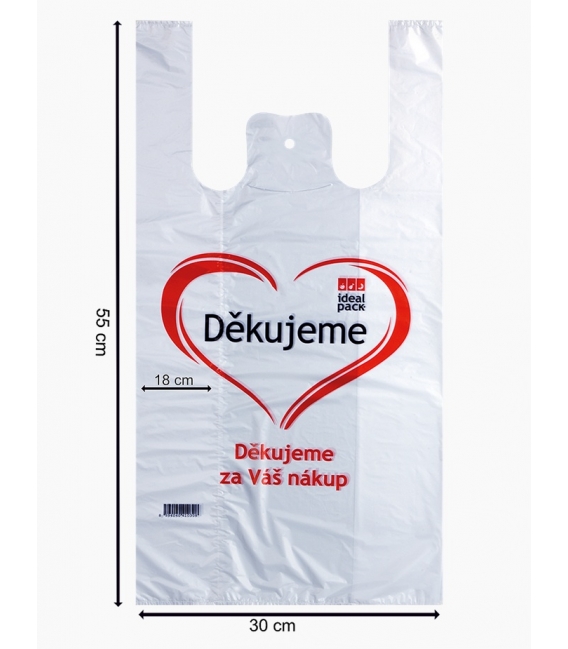 Taška HDPE 10kg/200ks potisk Děkujeme