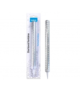 Fontána párty 18cm stříbrná