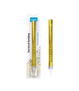 Fontána párty 18cm zlatá