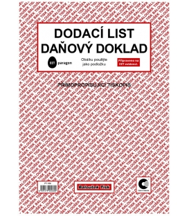 Dodací list A4 samopropis PT150