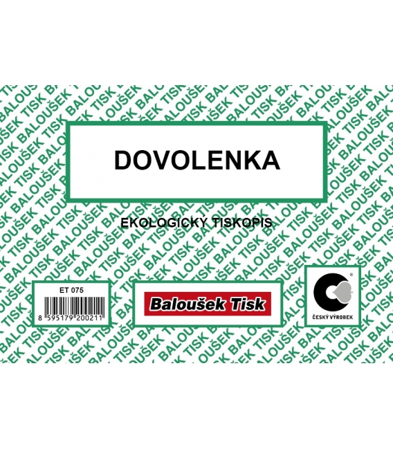 Dovolenka A6 ET075