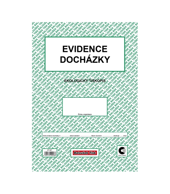 Evidence docházky A4 ET407