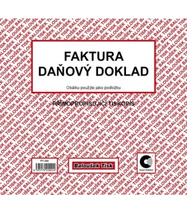 Faktura-daňový doklad 2/3 A4 samopropis PT200