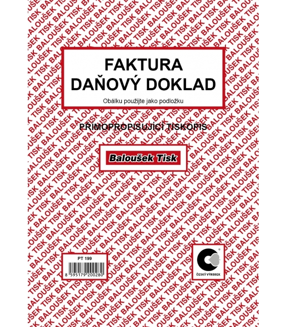 Faktura-daňový doklad A5 samopropis PT199