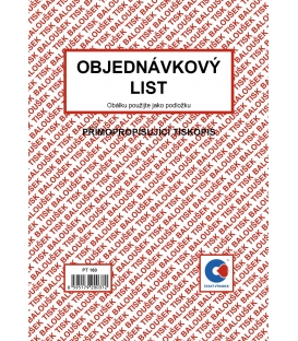 Objednávka A5 samopropis PT160