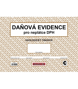 Peněžní deník pro neplátce DPH- Daňová evidence A4 ET328