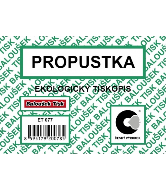 Propustka  A7 ET077