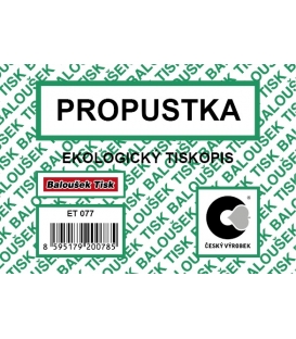 Propustka  A7 ET077
