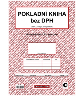 Pokladní kniha bez DPH samopropis PT238