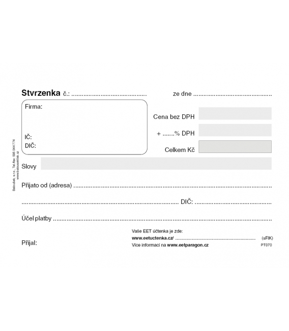 Stvrzenka A6 PT070