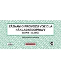 Záznam o provozu vozidla nákladní dopravy 2/3 A4 obyčejný ET220