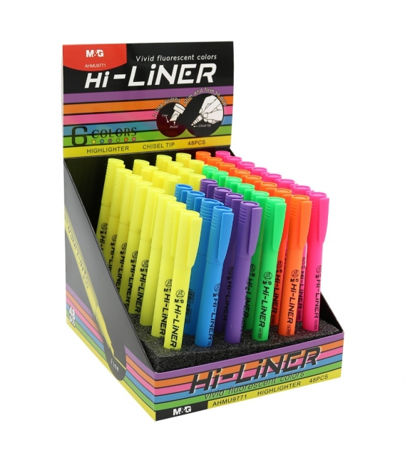 Zvýrazňovač MG Hi-Liner - stojan 48ks