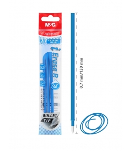 Náplň do rolleru MG i Erase 0,7mm modrá - sada 3 kusy