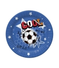 Talíř 23cm/8ks papírový Football Cool