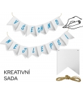 Girlanda papírová k dotvoření 3m