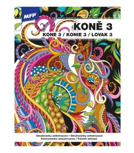 Omalovánky antistresové MFP Koně 3