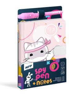 Blok s magnetem SPY notes fialový