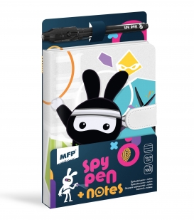 Blok s magnetem SPY notes černý
