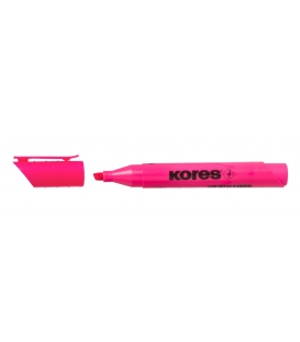 Zvýrazňovač HIGH LINER růžový Kores