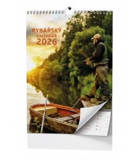 Kalendář nástěnný Rybářský 2026