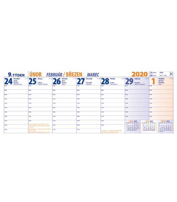 Kalendář stolní Regionální kuchyně 2026