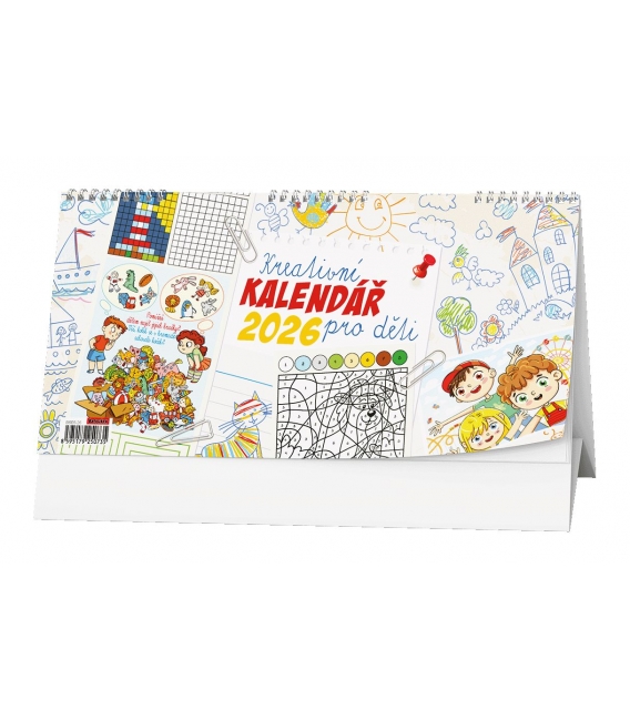 Stolní kalendář - Kreativní kalendář pro děti 2026