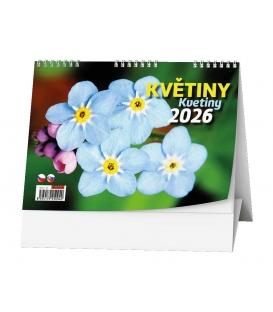 Kalendář stolní Květiny 2026