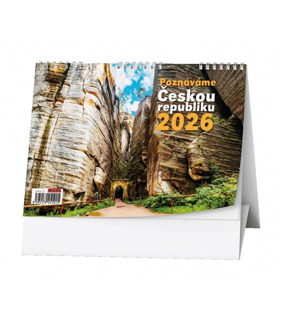 Kalendář stolní Poznáváme Českou republiku 2026