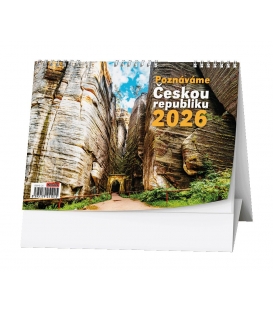 Kalendář stolní Poznáváme Českou republiku 2026