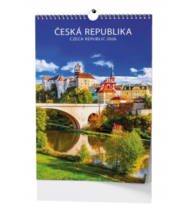 Kalendář nástěnný Česká republika 2026