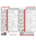 Kalendář stolní - Plánovací karta 2026