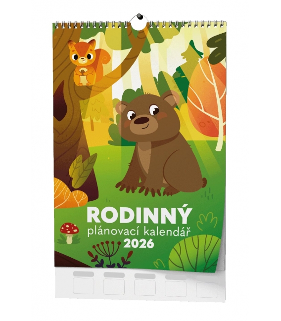 Kalendář nástěnný Rodinný plánovací 2026