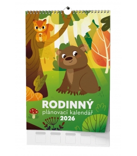 Kalendář nástěnný Rodinný plánovací 2026