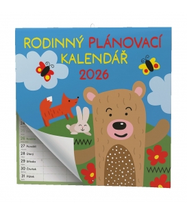 Kalendář nástěnný Poznámkový - Rodinný plánovací 2026