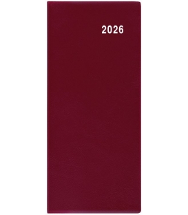Záznamník měsíční Božka PVC bordó 2026