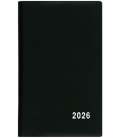 Záznamník týdenní Alois PVC černý 2026