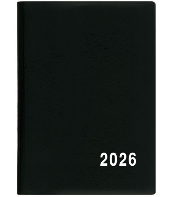 Záznamník měsíční Anežka PVC černý 2026