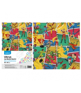 Ubrus na školní lavice 50x65cm SUPERHRDINOVÉ 2025