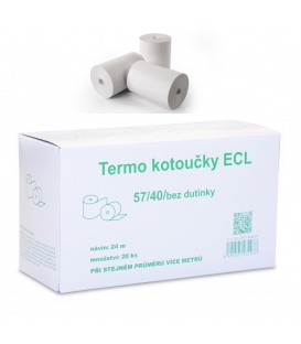 Kotoučky do pokladny 57/40/bez dutinky Termo