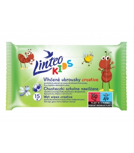 Ubrousky vlhčené LINTEO dětské školní/15ks