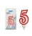Svíčka dortová LUMA - číslo "5"