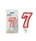 Svíčka dortová LUMA - číslo "7"