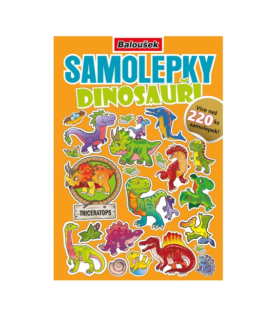 Knížka samolepková A5 Dinosauři